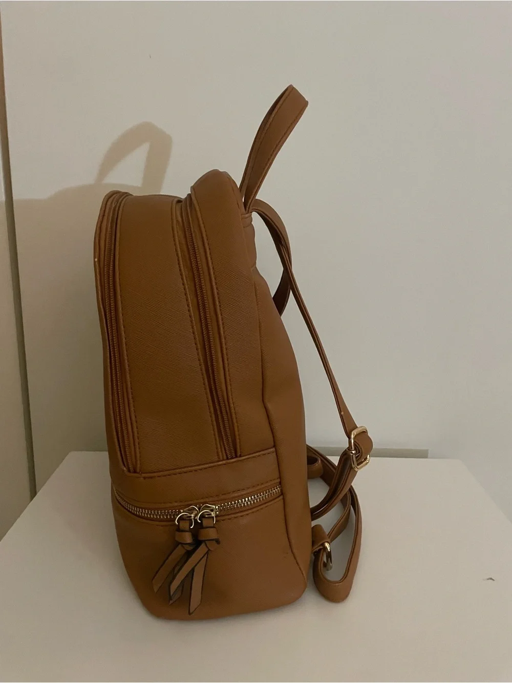 Classic Tan Mini Backpack - Sleek Everyday Carry
